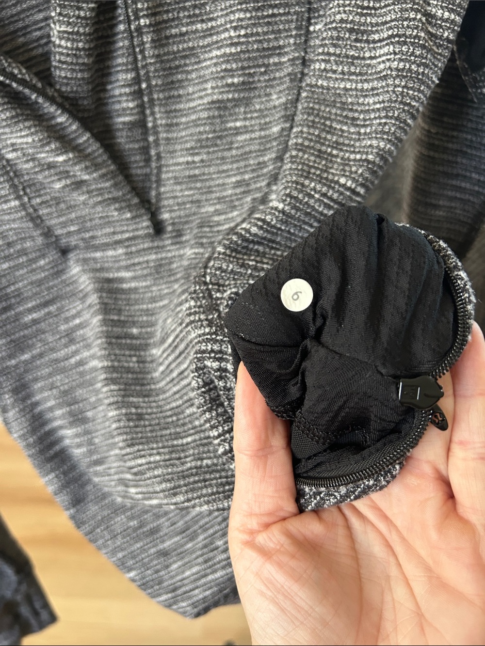 Lululemon Quarter Zip. Size 6. PTP 16.5” - Picture 3 of 4